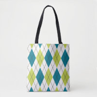 Argyle azul y verde