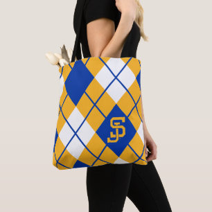 Bolso De Tela Argyle de Spartans del estado de San Jose