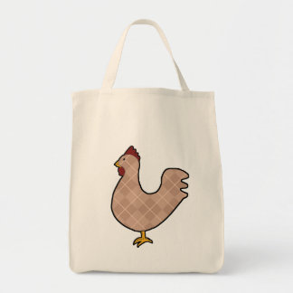 Bolso De Tela Argyle Folk Art Rooster Tote Bag