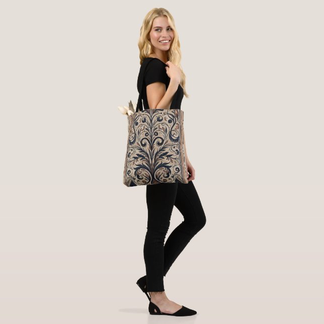Bolso De Tela Aria Grace Earth & Spirit Linear Rhythm Pattern (Puesto)