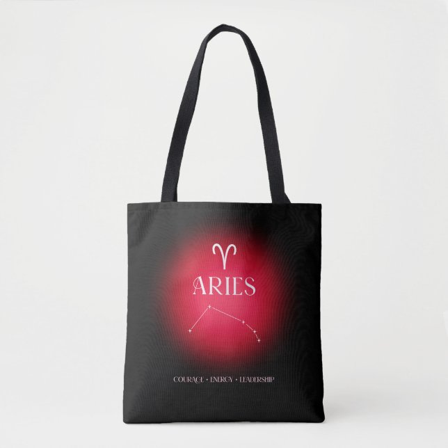 Bolso De Tela Aries aura  dark version (Anverso)