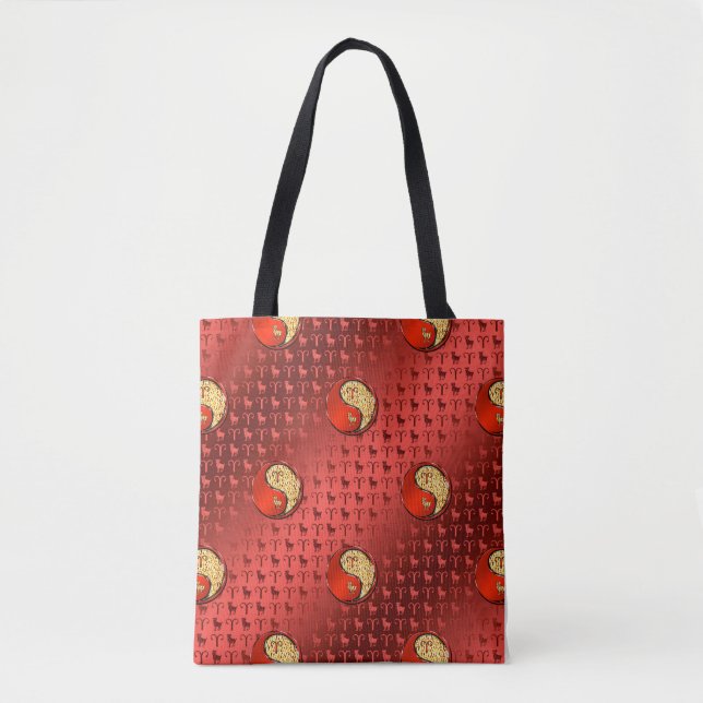 Bolso De Tela Aries el Carnero (Anverso)
