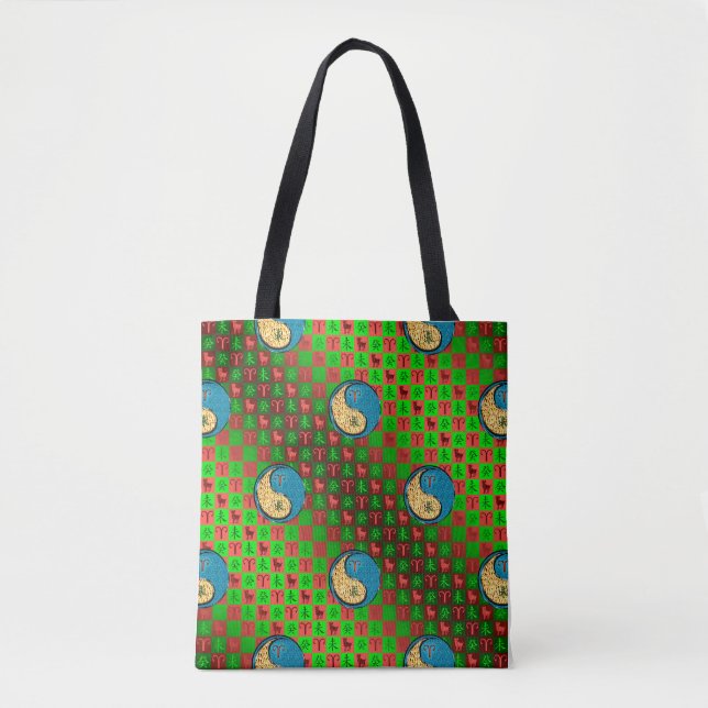 Bolso De Tela Aries y Cabra de Agua (Anverso)