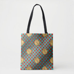 Bolso De Tela Aries y Fire Dog