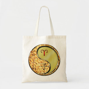 Bolso De Tela Aries y Rata Metalizado