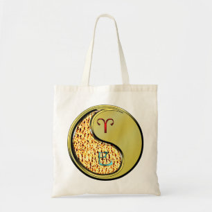 Bolso De Tela Aries y Serpiente Metalizado