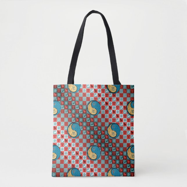 Bolso De Tela Aries y Snake Water (Anverso)
