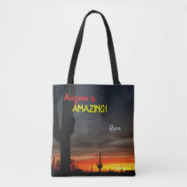 Bolso De Tela "¡Arizona es asombrosa!" Cactus del desierto de So
