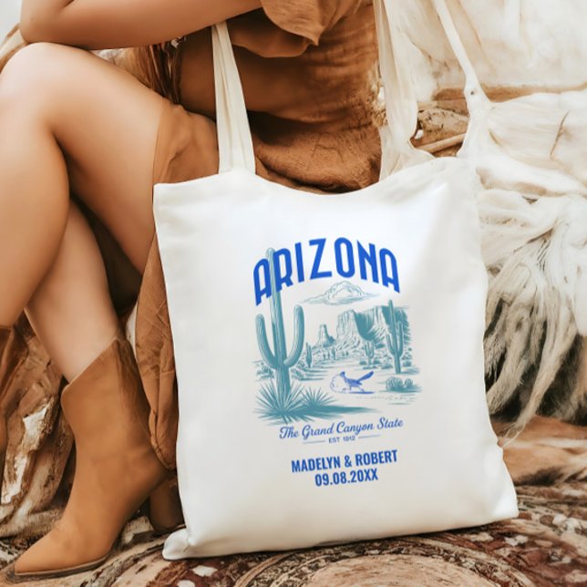 Bolso De Tela Arizona Wedding Welcome Gift Bridesmaids, Guests (Subido por el creador)