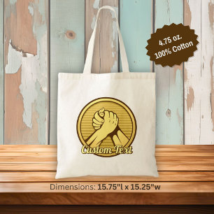 Bolso De Tela Arm Wresting Gold