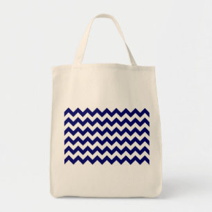 Bolso De Tela Armada y zigzag blanco
