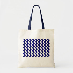 Bolso De Tela Armada y zigzag blanco