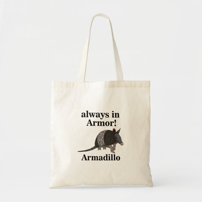 Bolso De Tela Armadillo Animal Funny  (Frente)