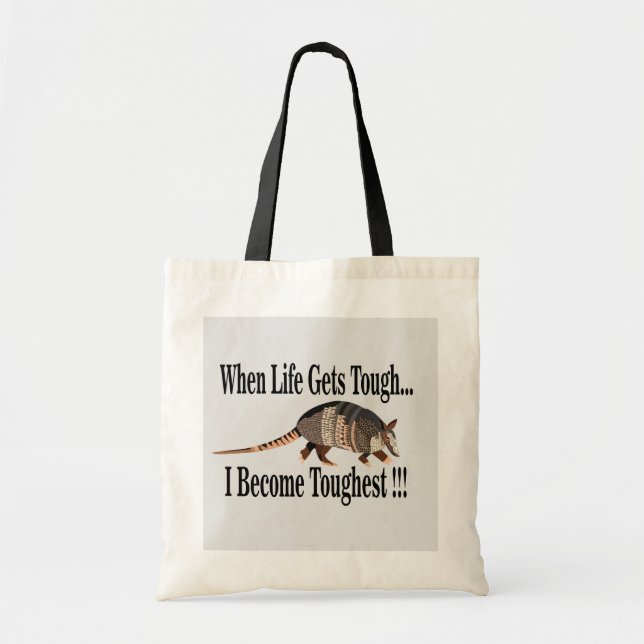 Bolso De Tela Armadillo Animal Inspirador (Frente)