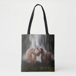 Bolso De Tela Armonía de caballos: Serenidad islandesa