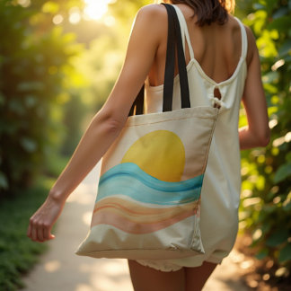 Bolso De Tela Armonía de la puesta de sol