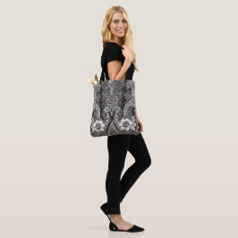 Bolso De Tela Armonía floral de encaje