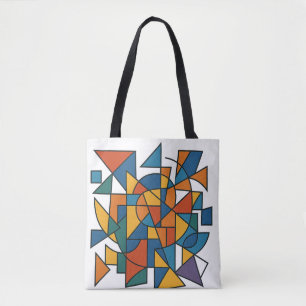 Bolso De Tela Armonía geométrica