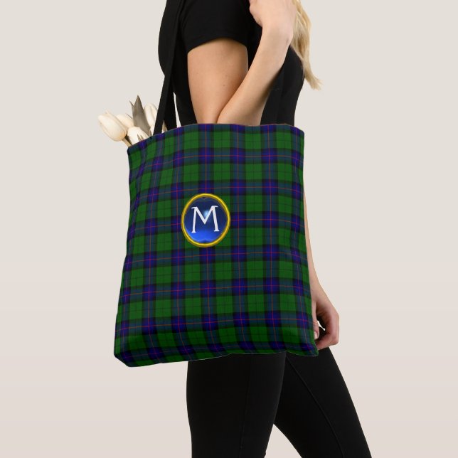 BOLSO DE TELA ARMSTRONG TARTAN GEM MONOGRAM (Detalle)