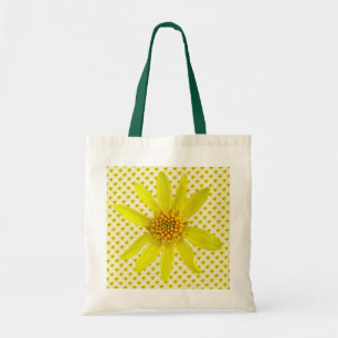 Bolso De Tela Árnica amarilla floral del Wildflower