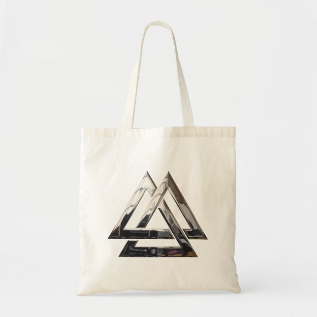 Bolso De Tela Aroma de aceite - Plata (Frente)