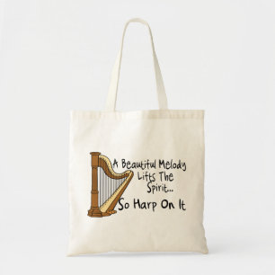 Bolso De Tela Arpa en ella