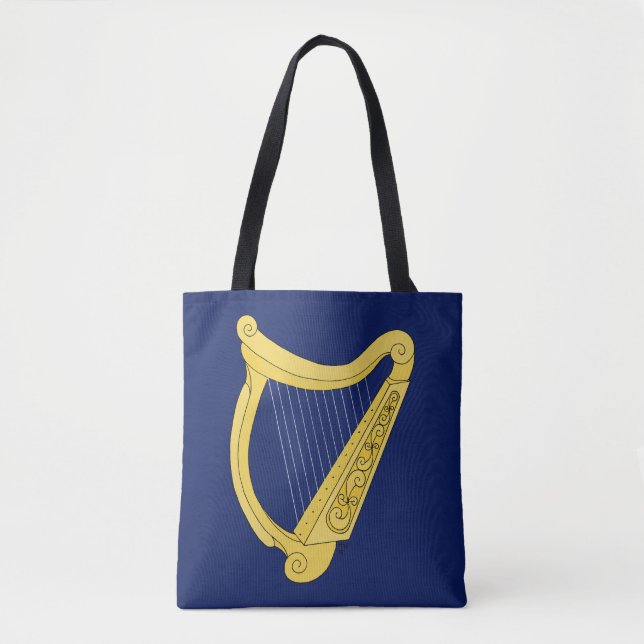 Bolso De Tela Arpa irlandesa (Anverso)