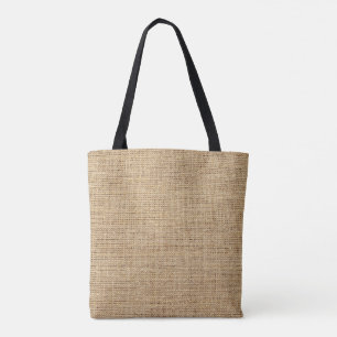 Bolso De Tela Arpillera natural