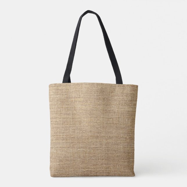 Bolso De Tela Arpillera natural (Reverso)