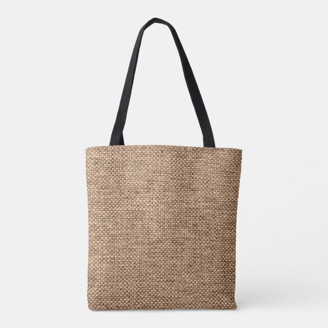 Bolso De Tela Arpillera natural (Reverso)