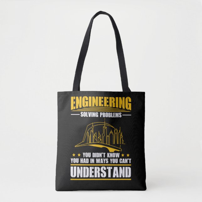 Bolso De Tela Arquitecto de Ingeniería de Ingeniería Civil (Anverso)