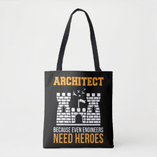 Bolso De Tela Arquitecto Incluso los ingenieros necesitan arquit