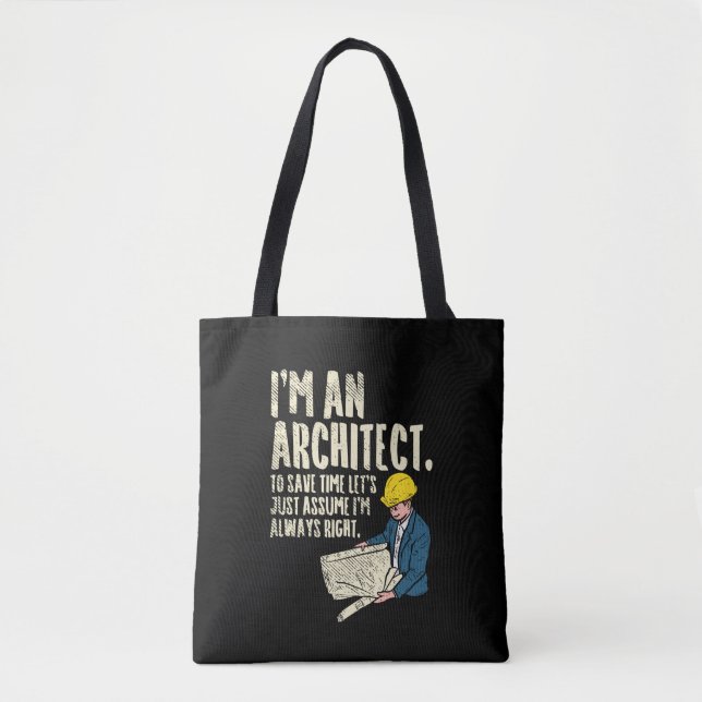 Bolso De Tela Arquitecto - Soy arquitecto (Anverso)