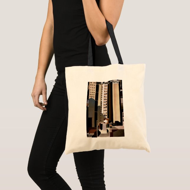 Bolso De Tela Arquitectura de época, rascacielos de Sheeler, 192 (Anverso (producto))