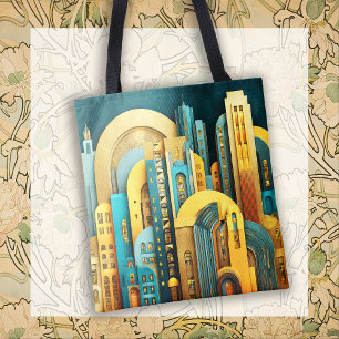 Bolso De Tela Arquitectura Deco Dreamscape