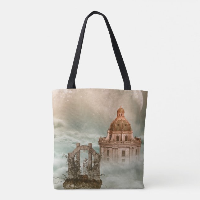 Bolso De Tela Arquitectura Histórica Tote Bag - Viaje Elegante (Reverso)