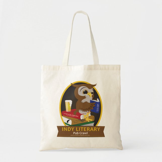 Bolso De Tela ¡Arrastre de Pub literario de Indianapolis - (Frente)