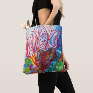 Bolso De Tela Arrecife de coral Gran Barrera de Coral Arrecife a