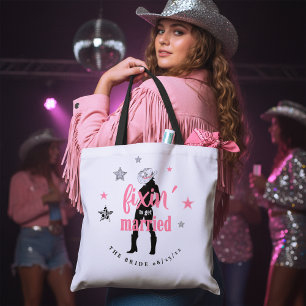 Bolso De Tela Arreglando a la Novia Disco Despedida de Soltera I