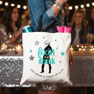Bolso De Tela Arreglando La Posse Disco Despedida de Soltera Tea