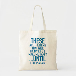 Bolso De Tela Arreglar mi vida Shopaholic