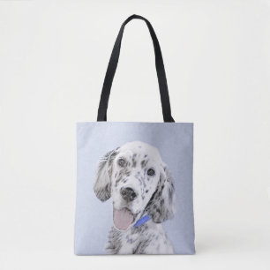 Bolso De Tela Arreglo de inglés azul Belton Pintura de perro