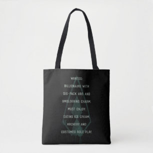 Bolso De Tela Arrow   Green Arrow Parody Wanted Post
