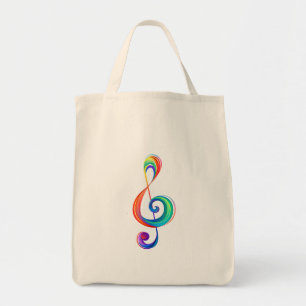 Bolso De Tela Arroyo arcoiris estratificado