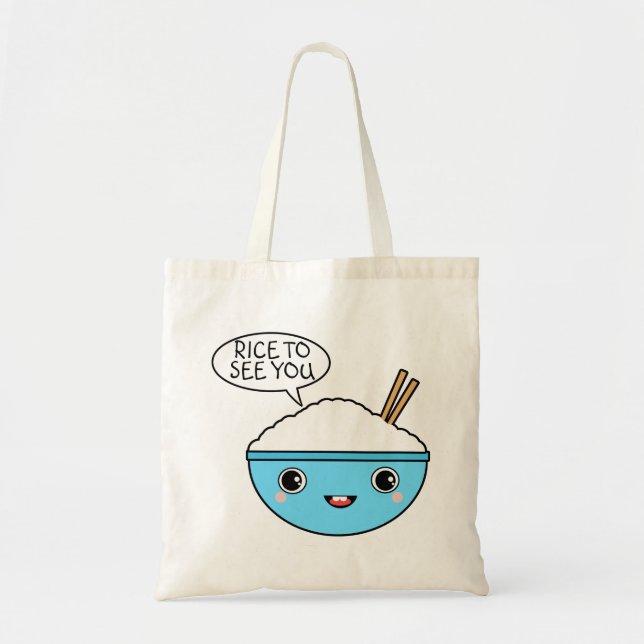 Bolso De Tela Arroz para verte (Frente)