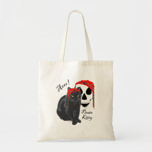 Bolso De Tela ¡Arrrr! Gata Pirata Gato Negro