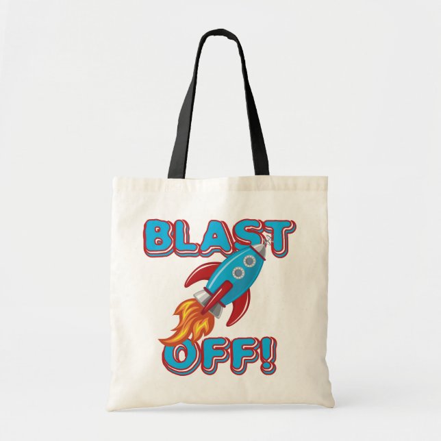 Bolso De Tela Arruine apagado la nave de Rocket (Frente)