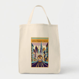 Bolso De Tela Art Deco de San Francisco California