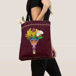 Bolso De Tela Art Deco Vase with Golden Flowers