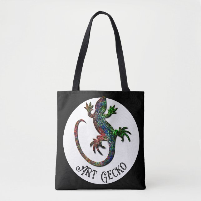 Bolso De Tela Art Gecko (Anverso)